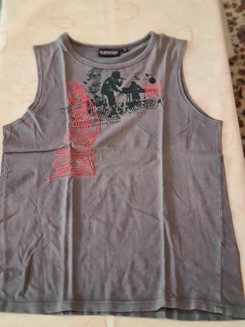 top débardeur hommes sans manches taupe e-bound 176/16