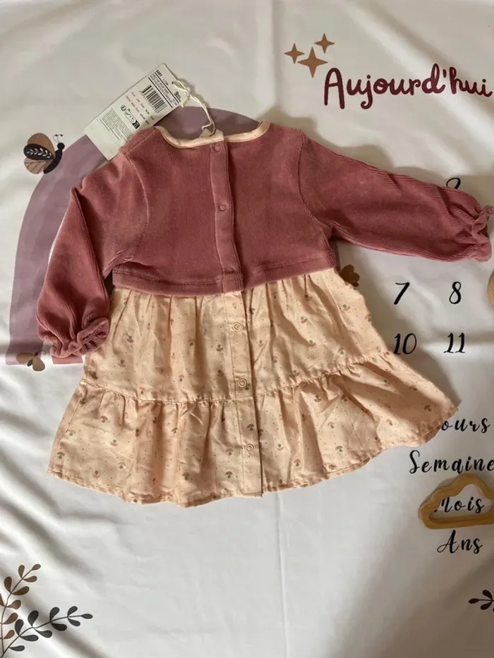 Robe bébé fille Orchestra – Neuve avec étiquette – Taille 9 mois🌸 - photo numéro 2