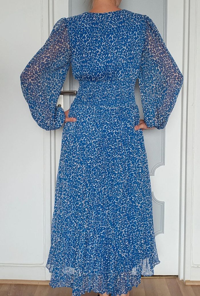Robe longue fluide bleue taille 36 - photo numéro 3