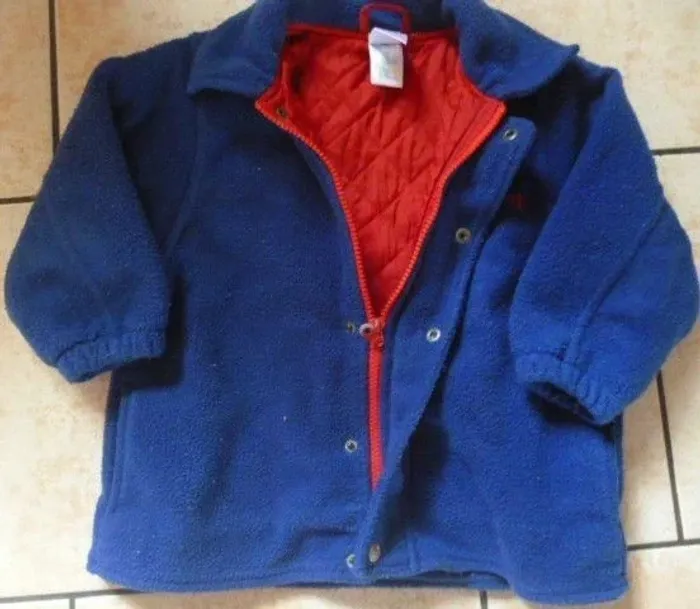 veste Polaire Bleu doublé intérieur Taille 3 ans