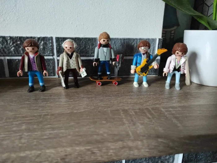 Lot figurines Playmobil "Retour vers le Futur"