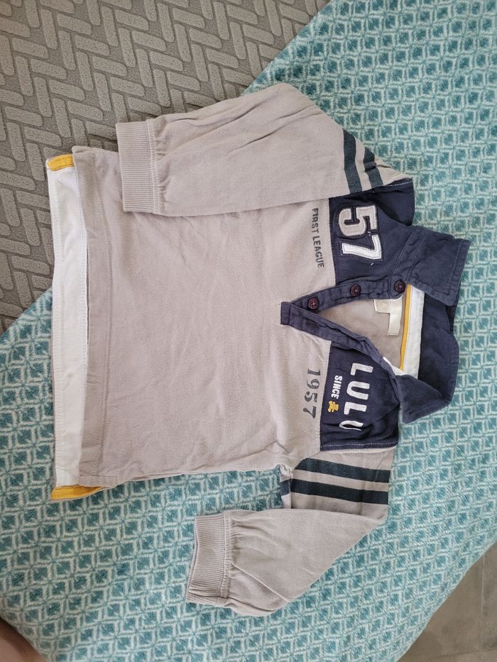 Polo manches longues Lulu Castagnette 18mois