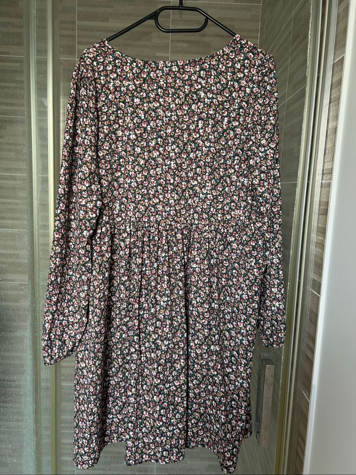 Robe verte motifs fleuris / liberty Naf Naf - photo numéro 2