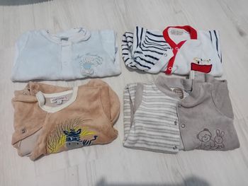 Lot de 4 pyjama ouverture devant