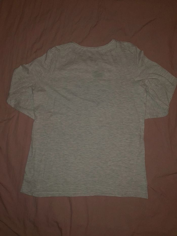 Haut manche longue gris fille - photo numéro 2