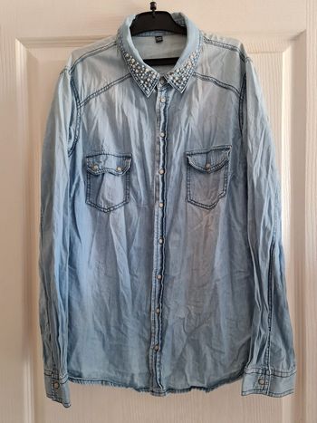 Chemise en jeans perlées pimkie