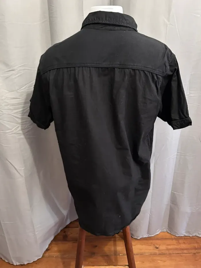 Chemise noire à manches courtes No Problemo - Taille L (taille française) - photo numéro 4