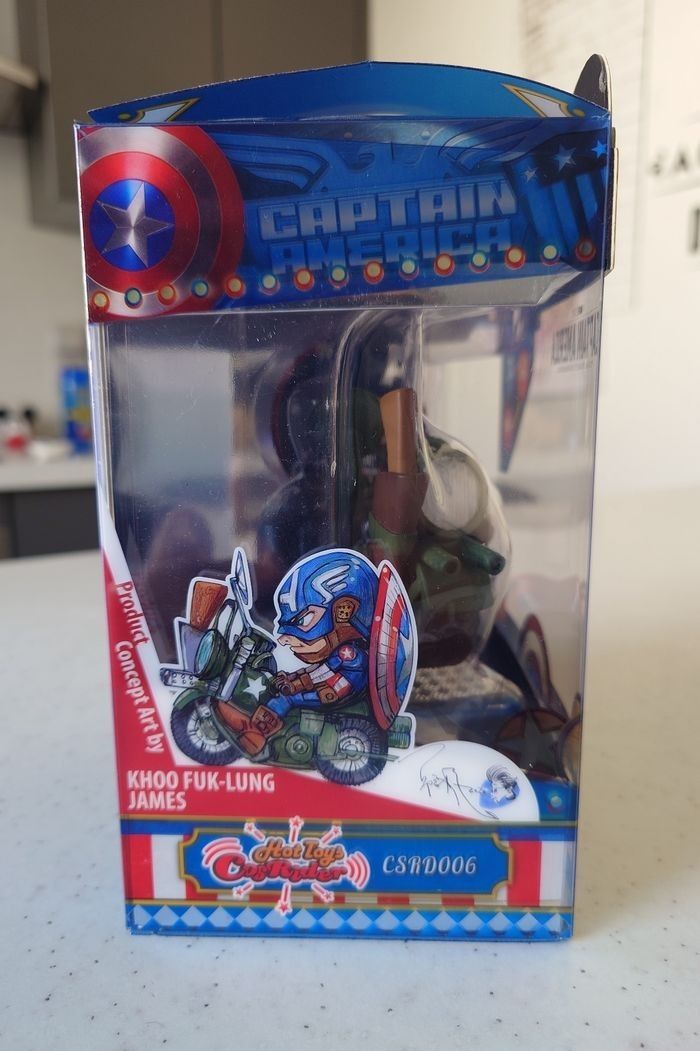 Figurine Hot Toys Cosbaby Cosrider Marvel Captain America - photo numéro 7