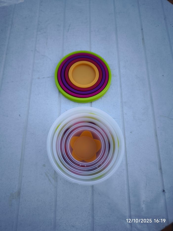Lot tupperware gigogne colorés - photo numéro 3