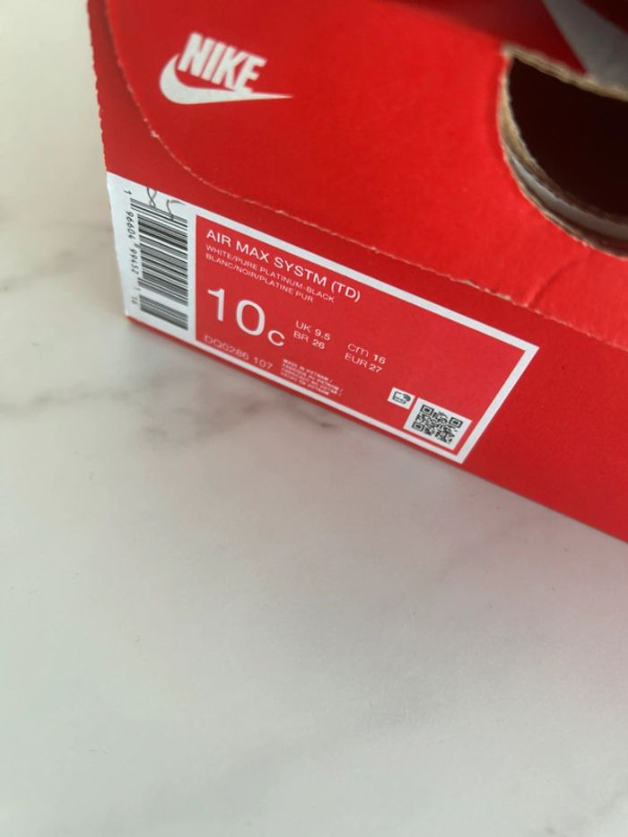 Basket Nike air Max taille 27 - photo numéro 6