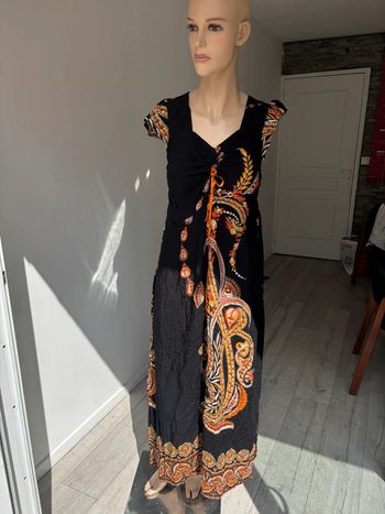 Robe bohème manche courte boutique parisienne