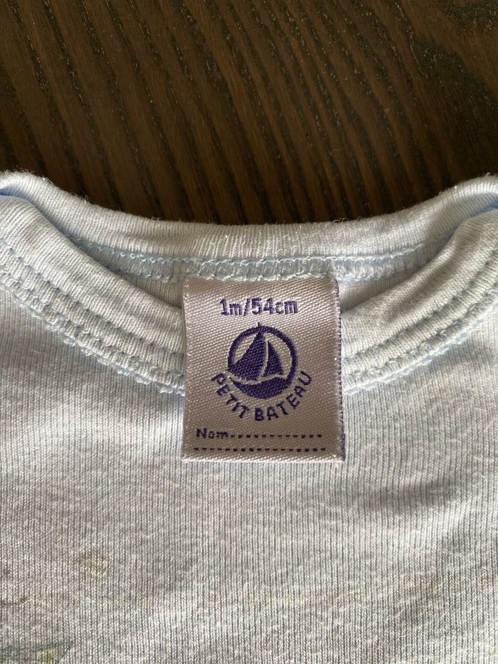 Lot de 3 bodies Petit Bateau 1 mois - photo numéro 5
