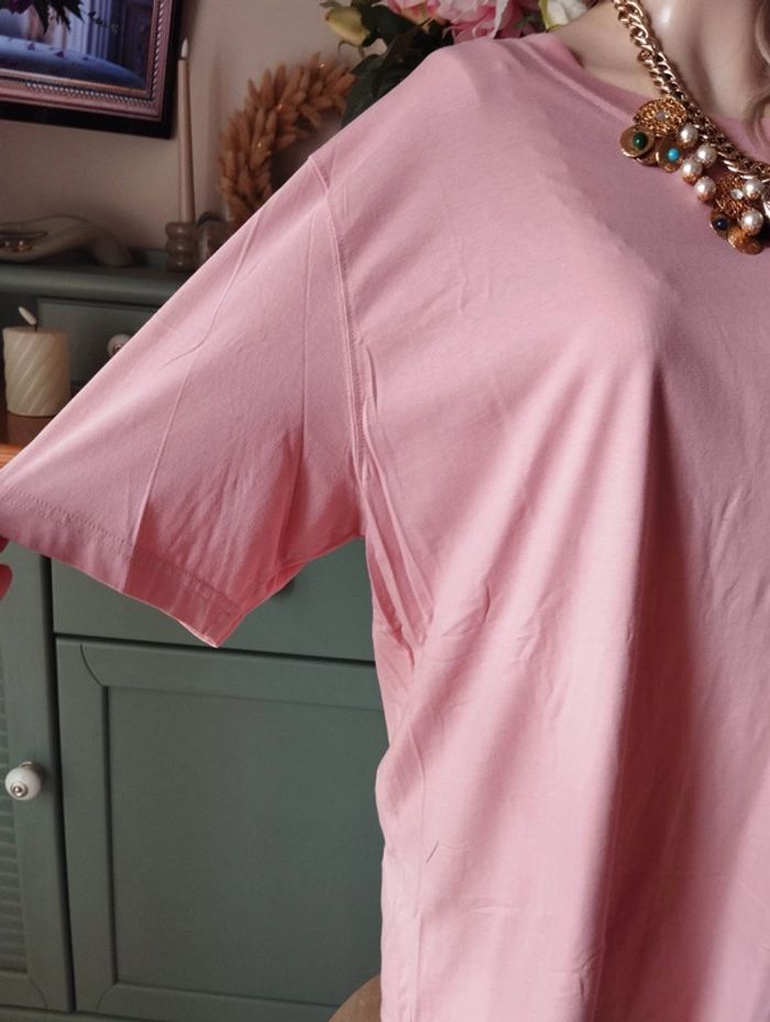 🥥Tee-Shirt Unisexe Rose Pastel H&M Taille XL🥥 - photo numéro 9