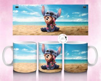 Stitch plage - Mug 325ml