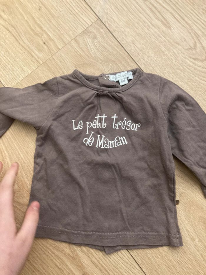 Haut brun 6m le petit trésor de maman