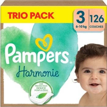 Lot de 126  Couches Pampers Harmonie Pants 6-10 kg Taille 3 Neuf