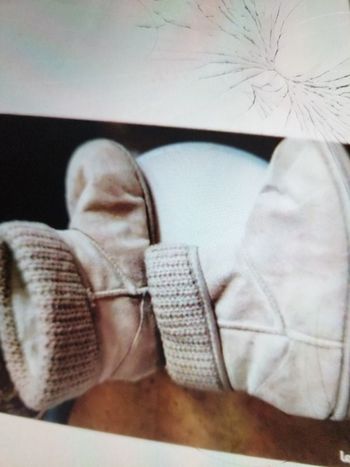 bottes fourrées beige 38 39