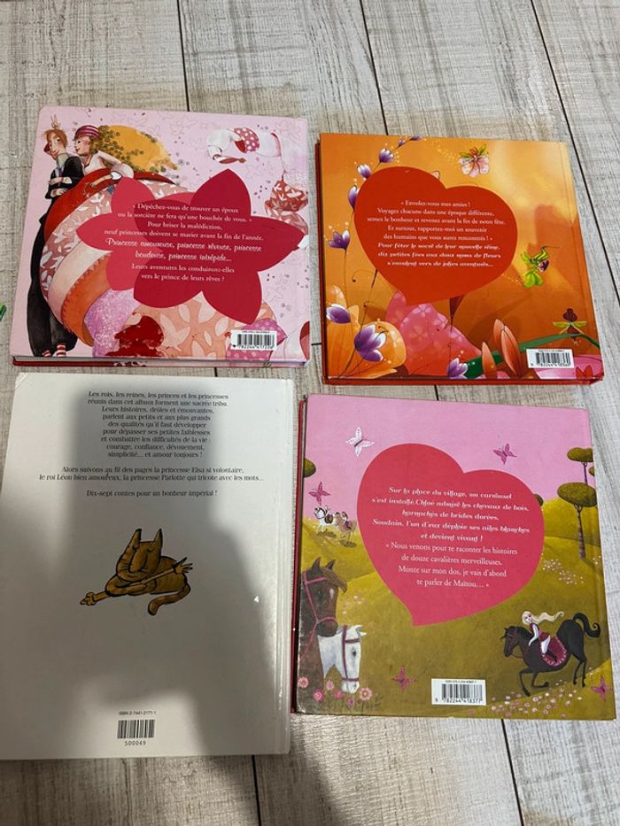 Lot 4 grands livres contes illustrés – princesses, fées, chevaliers - photo numéro 2