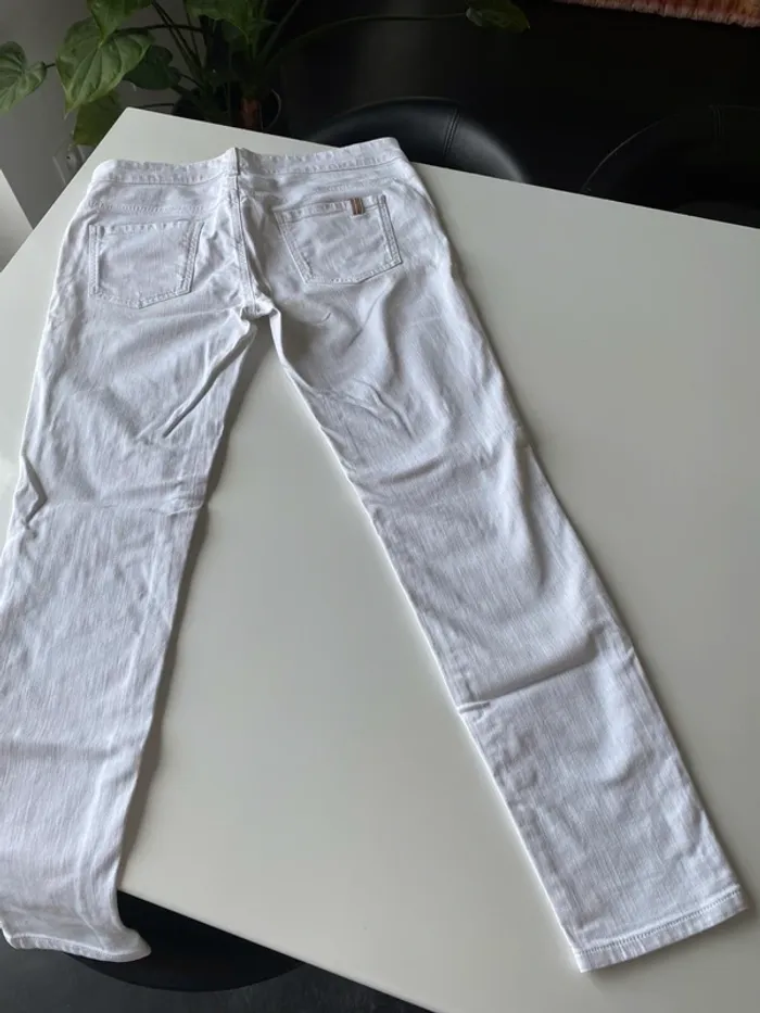 Jeans blanc notify coupe droite - photo numéro 6