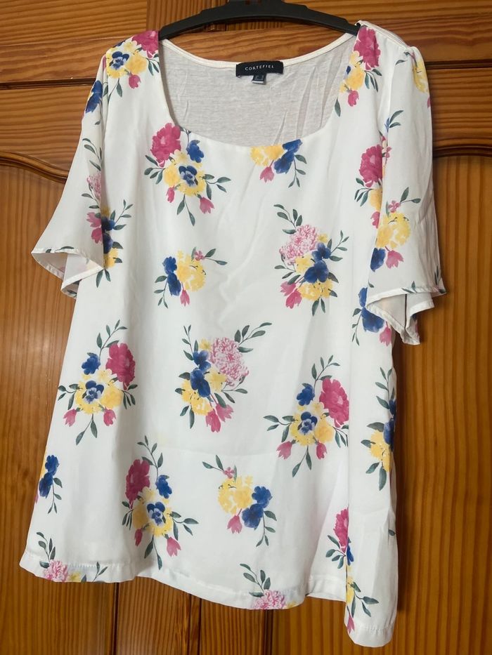 chemisier à manches courtes