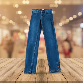 Jean Skinny Femme Camaieu - Détails Boutonnés
