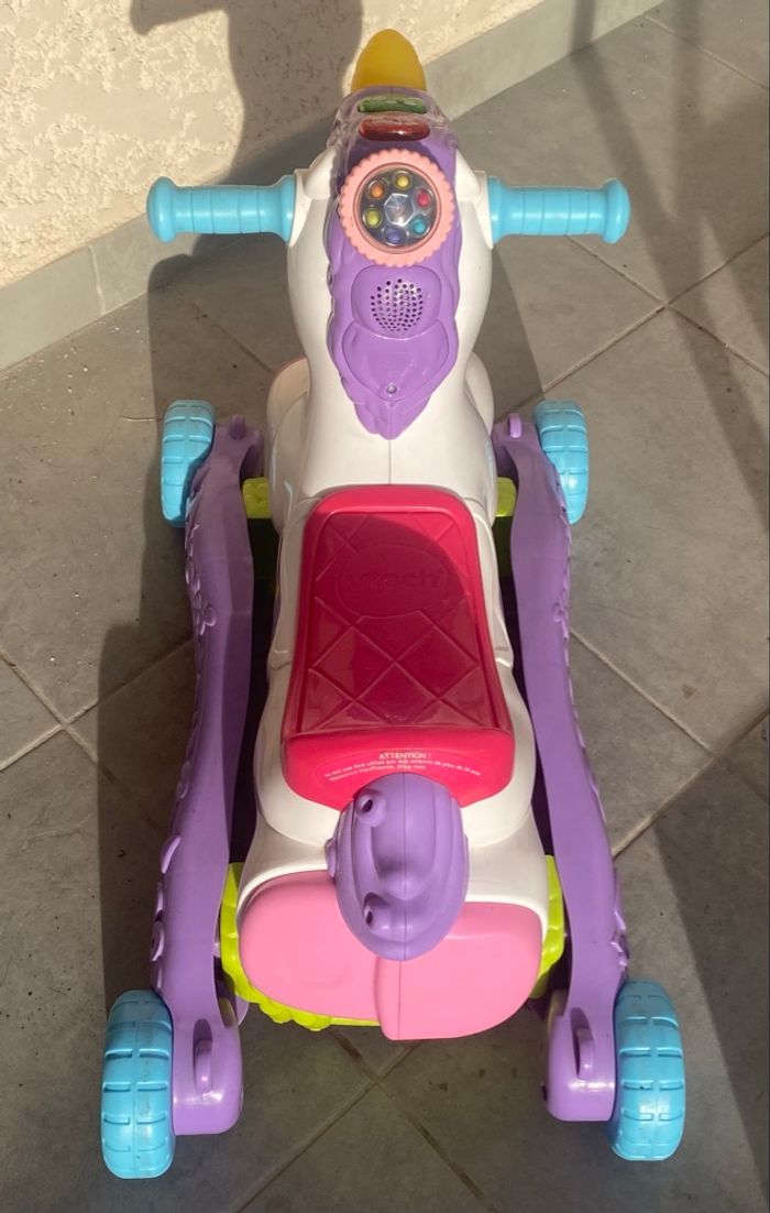🦄 Licorne VTech 3 en 1 Porteur Bascule Trotteur - photo numéro 2