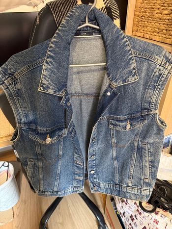 Veste en jean sans manche 