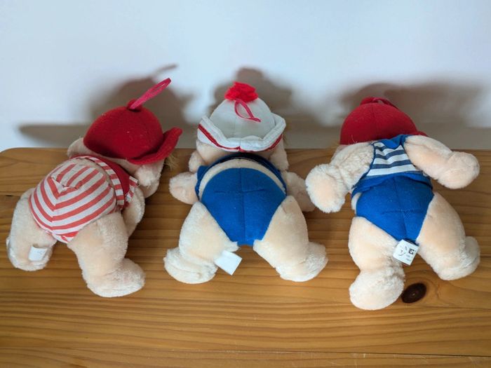 Lot de 3 peluches bébés vintage - photo numéro 2