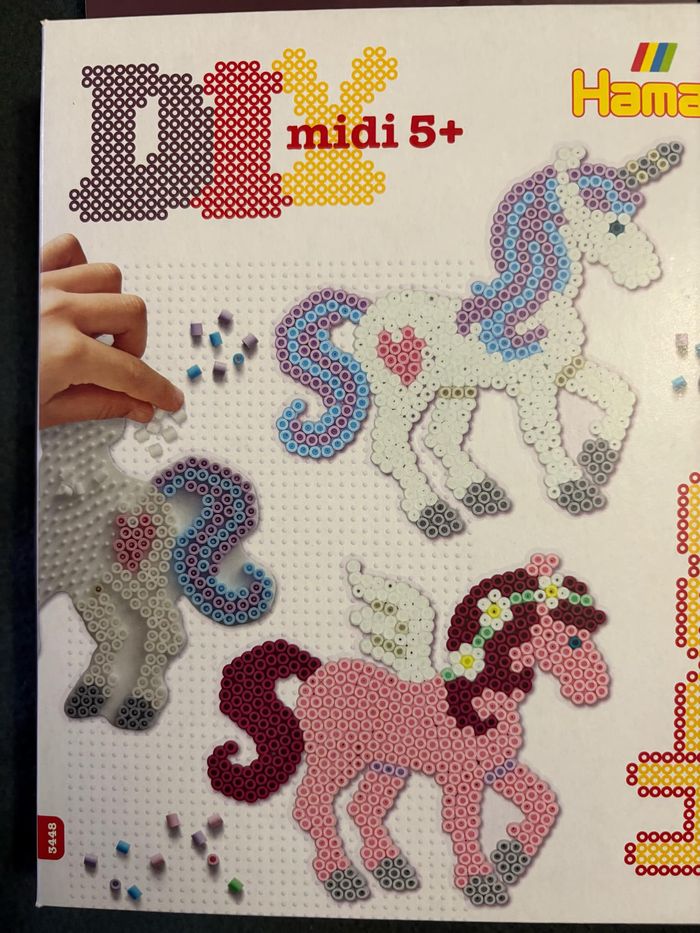HAMA 3448 Perles à repasser midi "Chevaux imaginaires", coffret - photo numéro 2