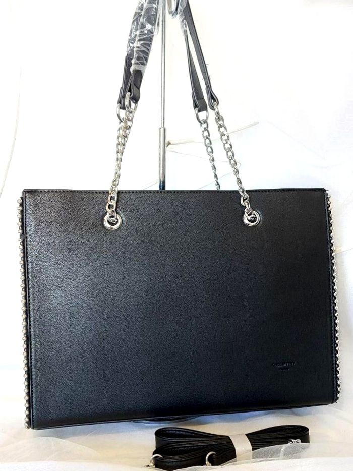 Cabas chaînes perles noir - photo numéro 8