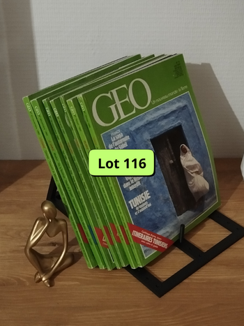 Lot de 7 revues Géo année 1984-85 L0116