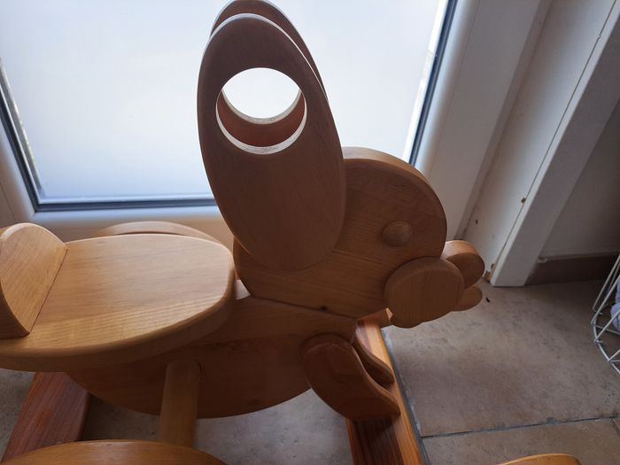 Lapin à bascule bois - photo numéro 4