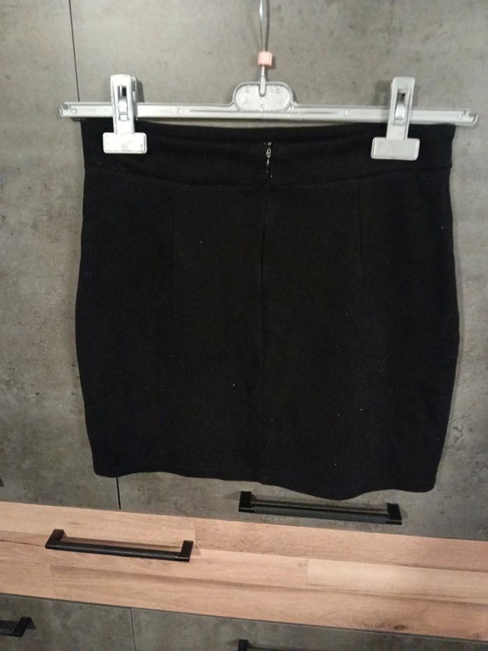 Jupe Mini Noir M/38 Velour - photo numéro 3