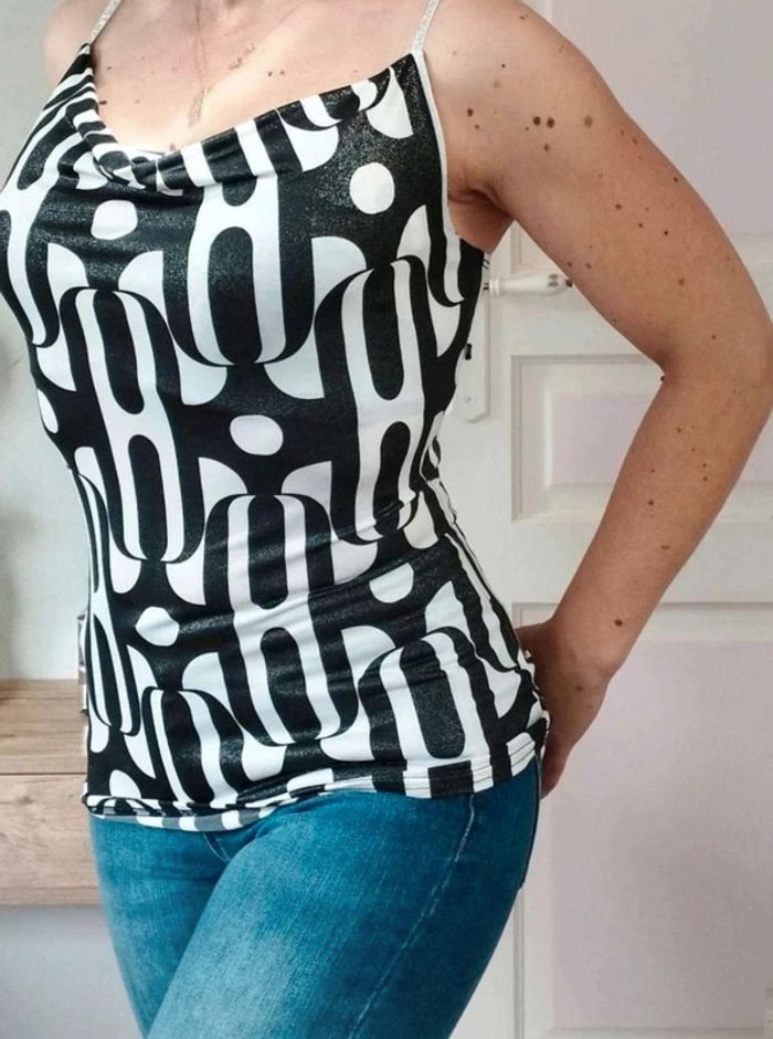 Top soirée Pimkie vintage - S = XS actuel - Neuf - photo numéro 2