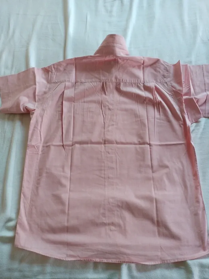 Chemise Homme Rose Manches Courtes - photo numéro 2