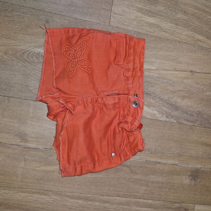 Short en jeans orange vertbaudet