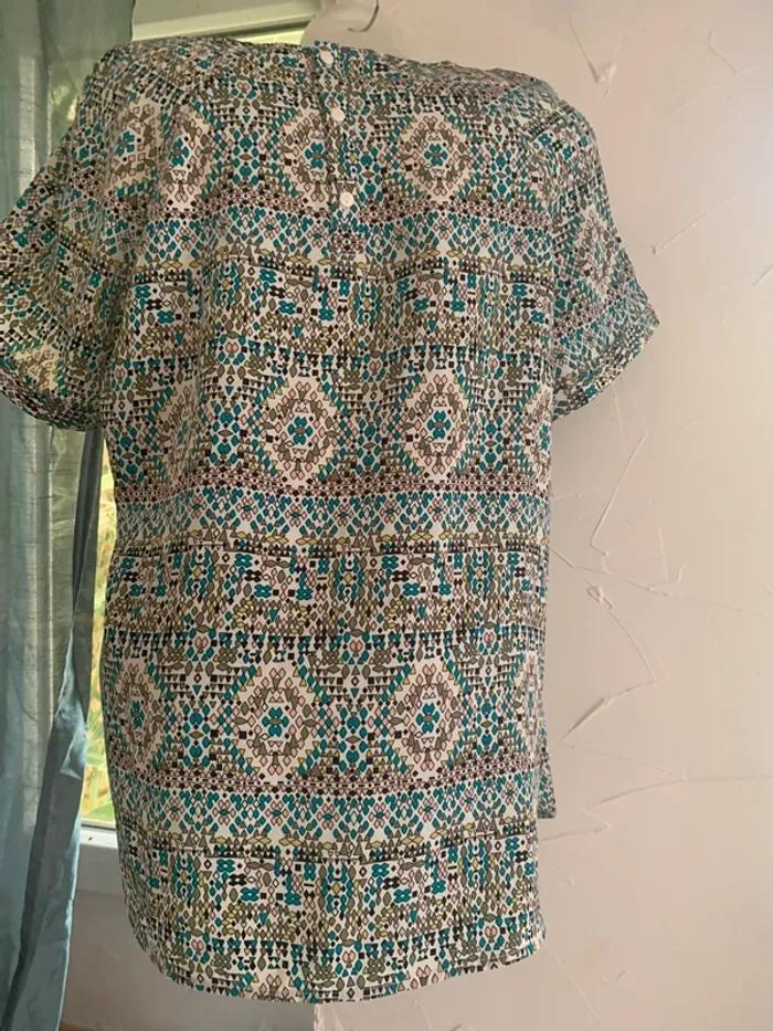 Blouse Balsamik  motif taille 48 manches courtes - photo numéro 6