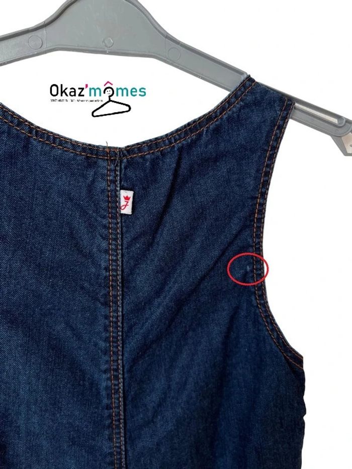 Salopette légère en jean souple bleu denim - Jacadi 6 mois (67cm) - photo numéro 5