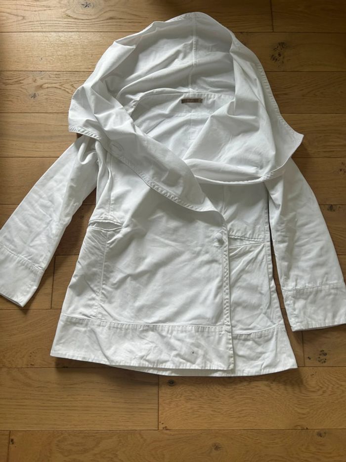 Veste drapée blanche Ekyog idéal veste de cérémonie