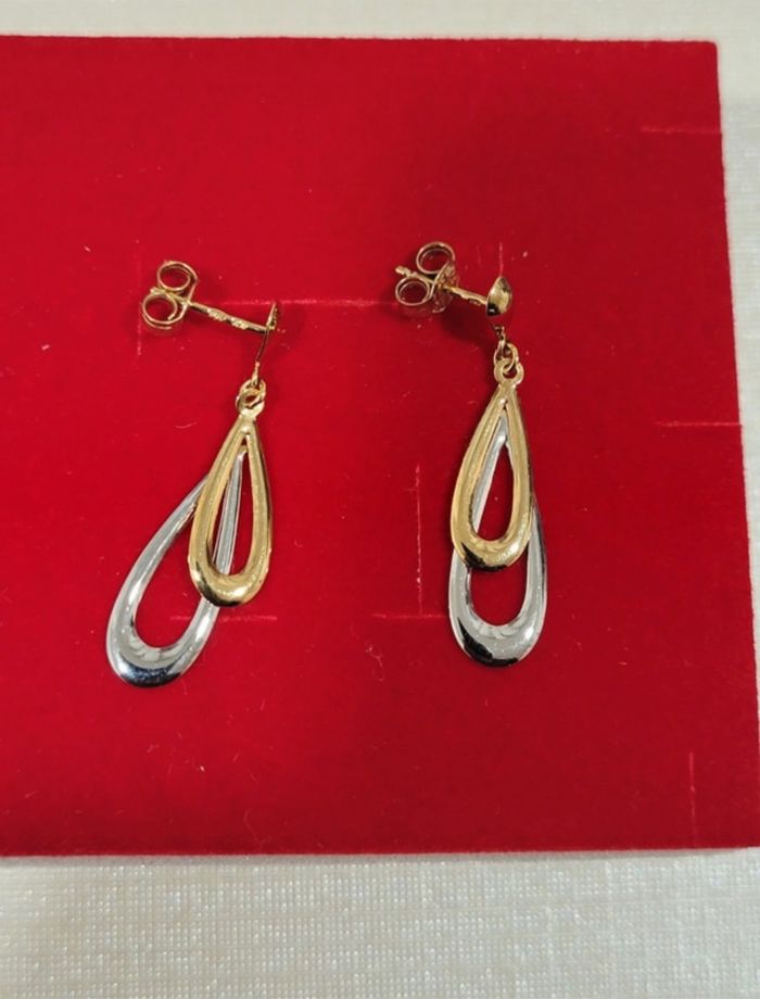 Boucles d'oreilles Pendantes en or 375/9 carats - photo numéro 3