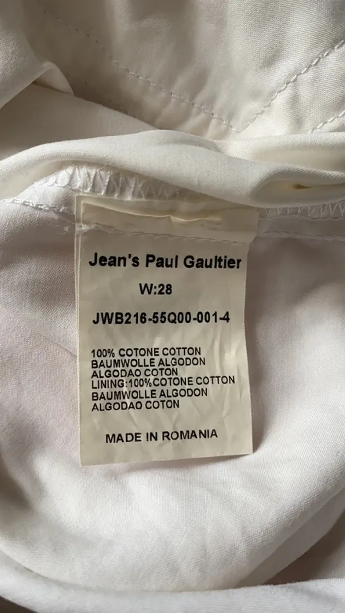 Pantalon blanc Jean Paul Gaultier - photo numéro 8