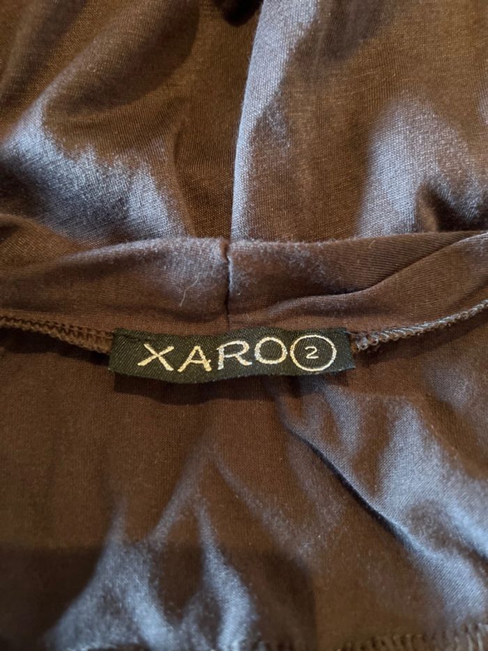 Tunique femme marron taille 2 marque xaro L/ 40 - photo numéro 3