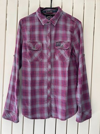 Joli chemise à carreaux Superdry taille M comme neuve