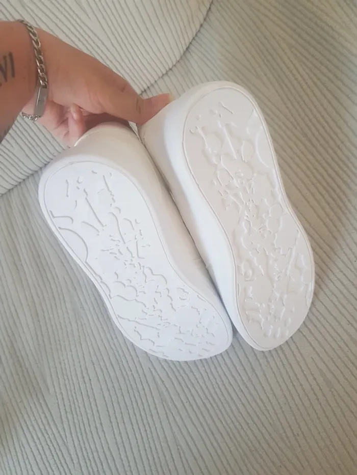 Chaussures Blanches Basique Femme T40 - photo numéro 3