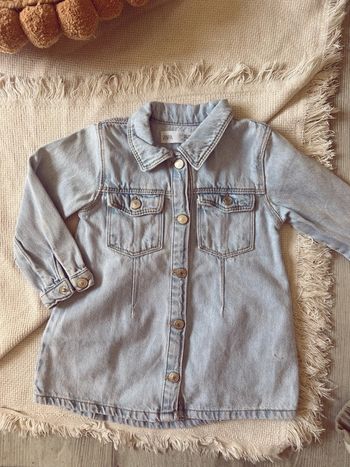 Magnifique robe en jean manches longues Zara 86