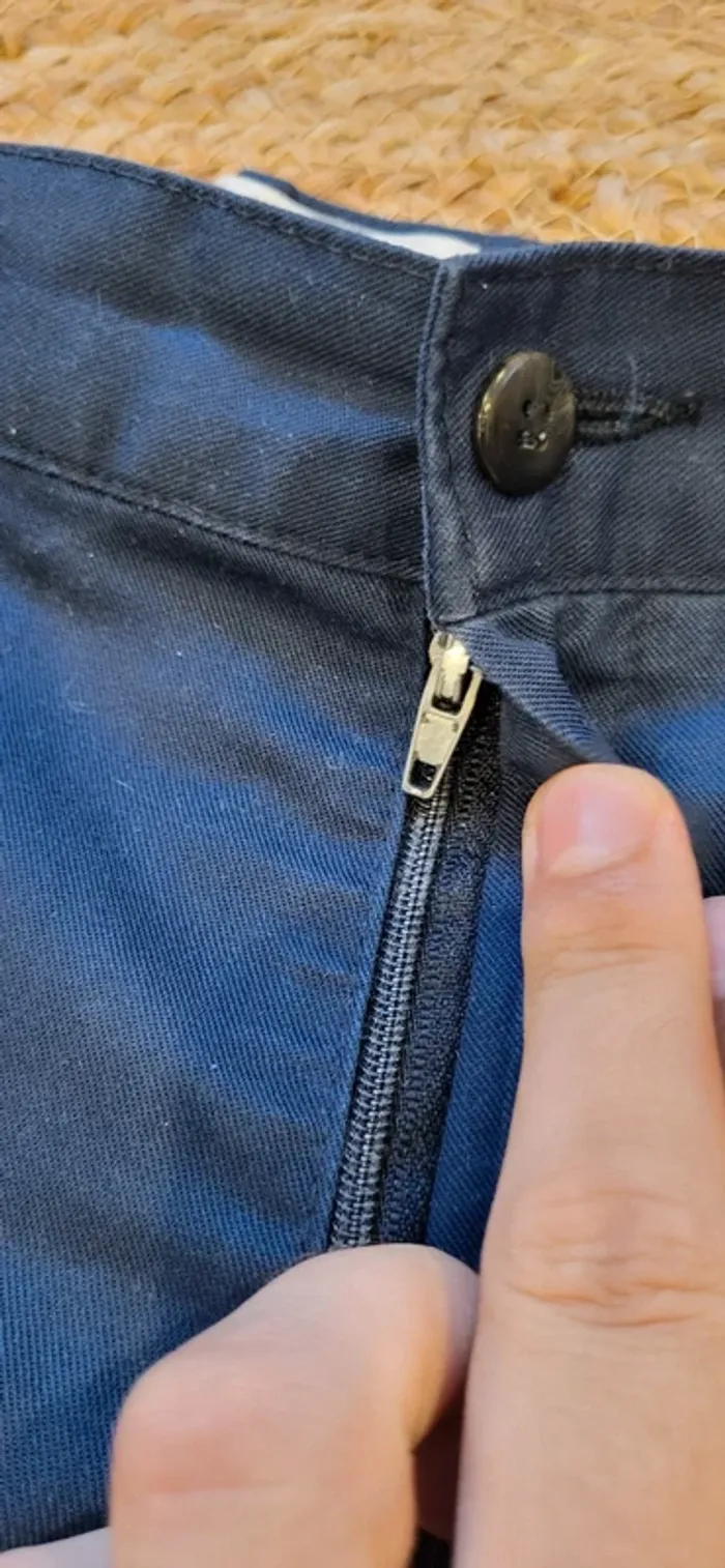 Short homme bleu marine Afibel – Taille L – Coupe droite - Très bon état - photo numéro 3