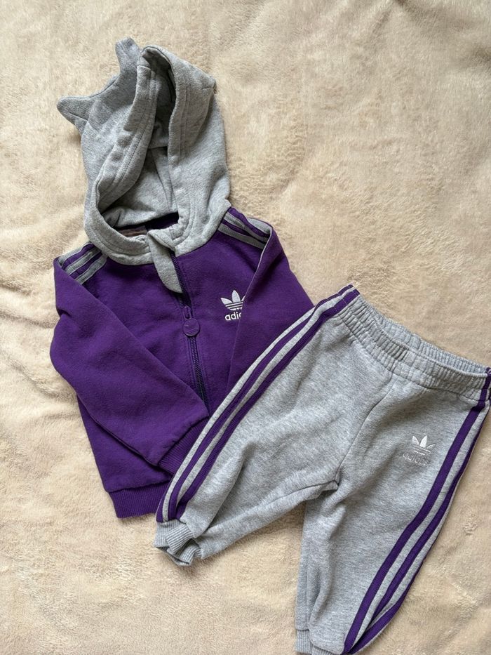 Ensemble jogging et gilet Adidas bébé 6-9 mois