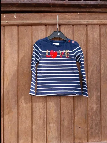 Tee-shirt manche longue fille 4 ans orchestra