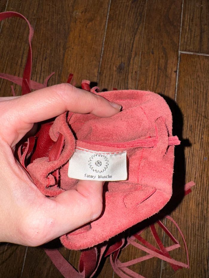 Petit sac en cuir Fanny blanche Micro traces - photo numéro 5