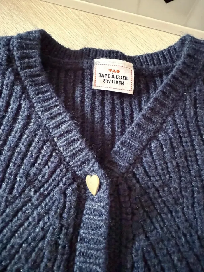 Gilet chaud sans manches TAO 5 ans Marine - photo numéro 3